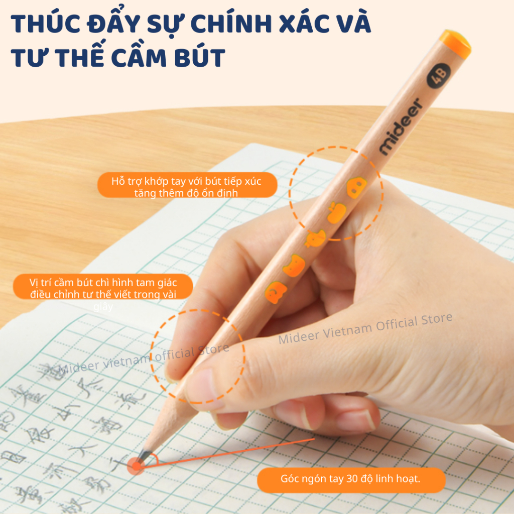 Bộ Gọt Bút Chì Tự Động Cao Cấp Mideer Artist Electric Stationery Set- Citrus Glow 3+