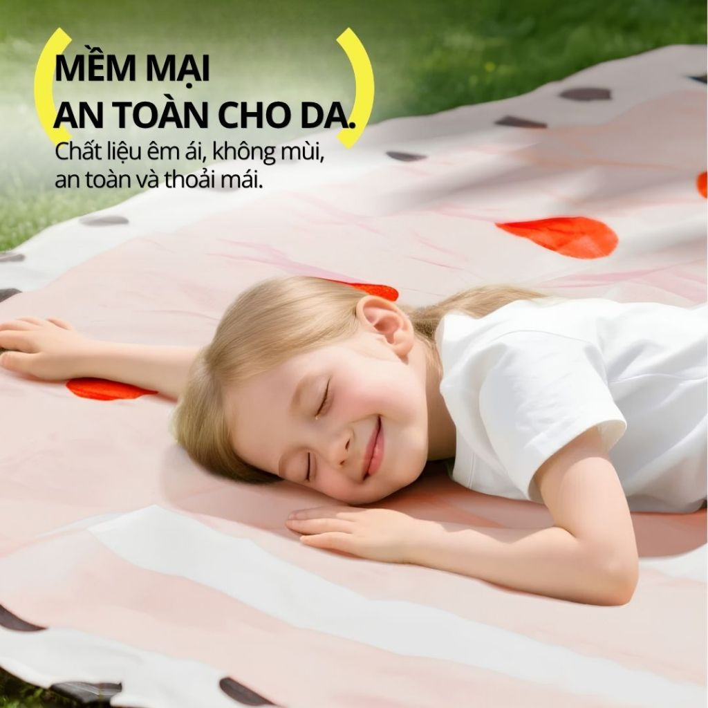Thảm Dã Ngoại Gấp Gọn Hugz Pocket Picnic Mat- Apple Map