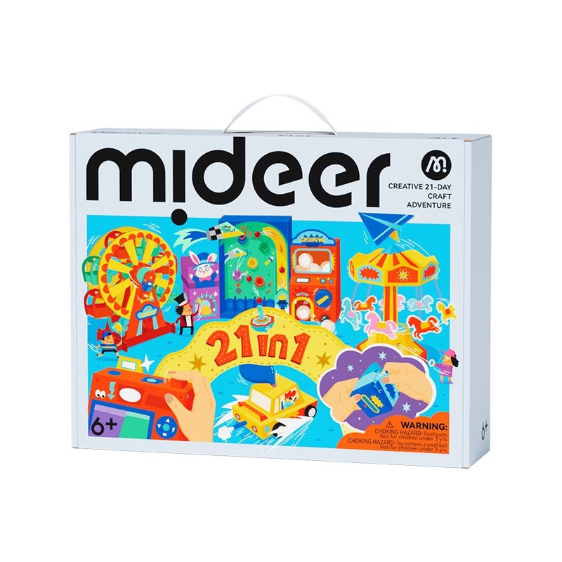 Đồ Chơi STEM Lắp Ráp Mô Hình Mideer Creative 21-Day Craft Adventure 6+