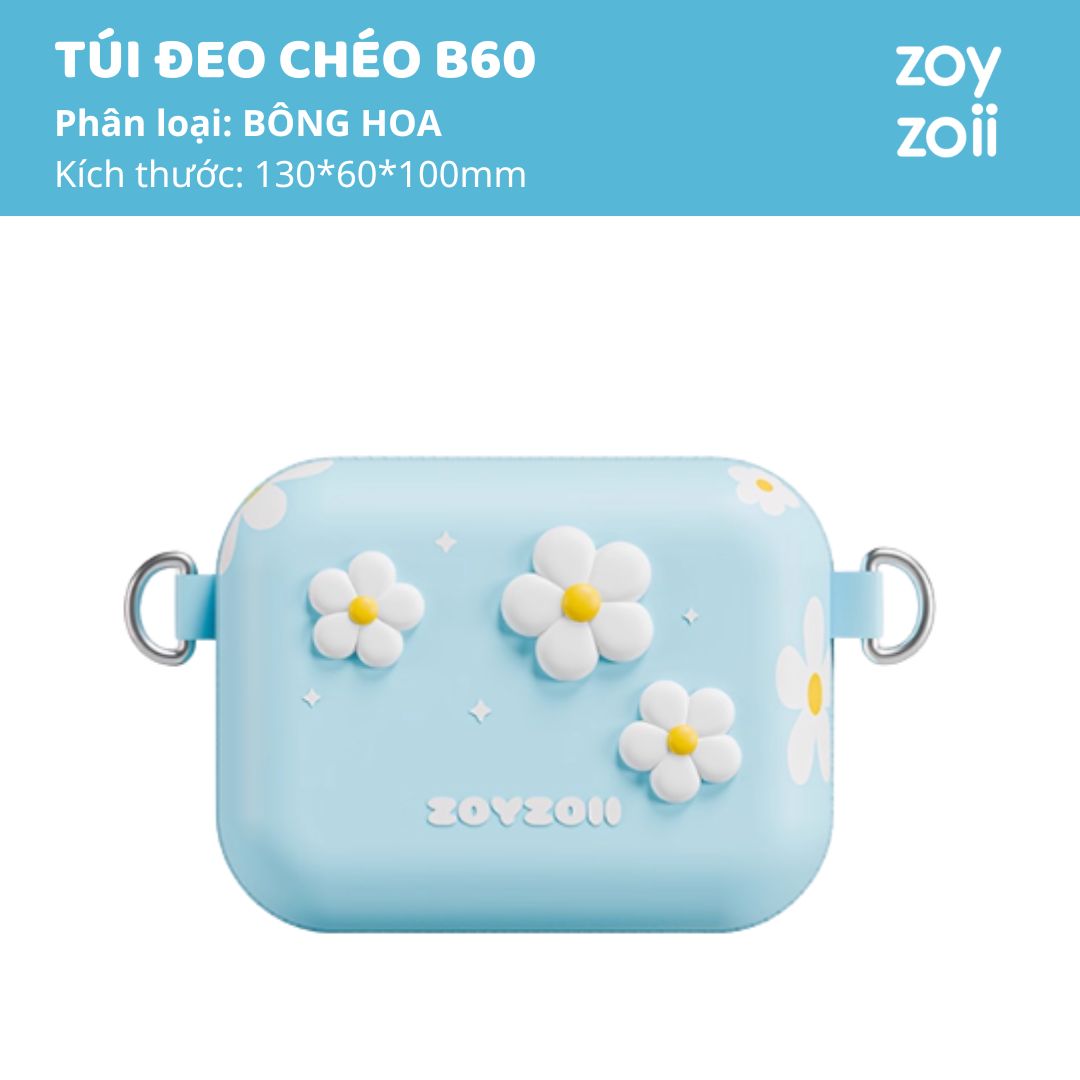 Túi Đeo Chéo Cho Bé Zoyzoii Candy Box Bag B60- Flower
