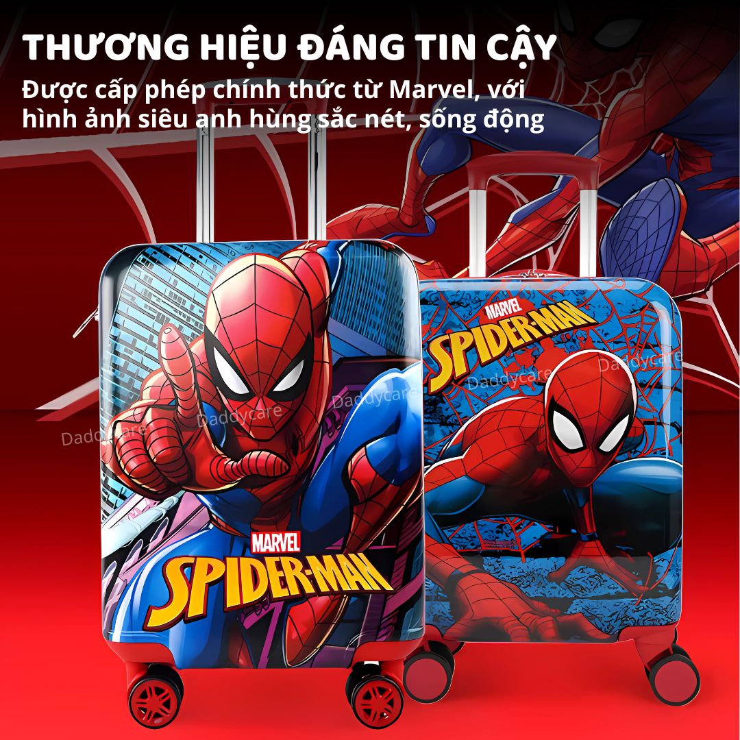 Vali 3D Cho Bé Du Lịch 20 Inches Mesuca Marvel- Spider Man