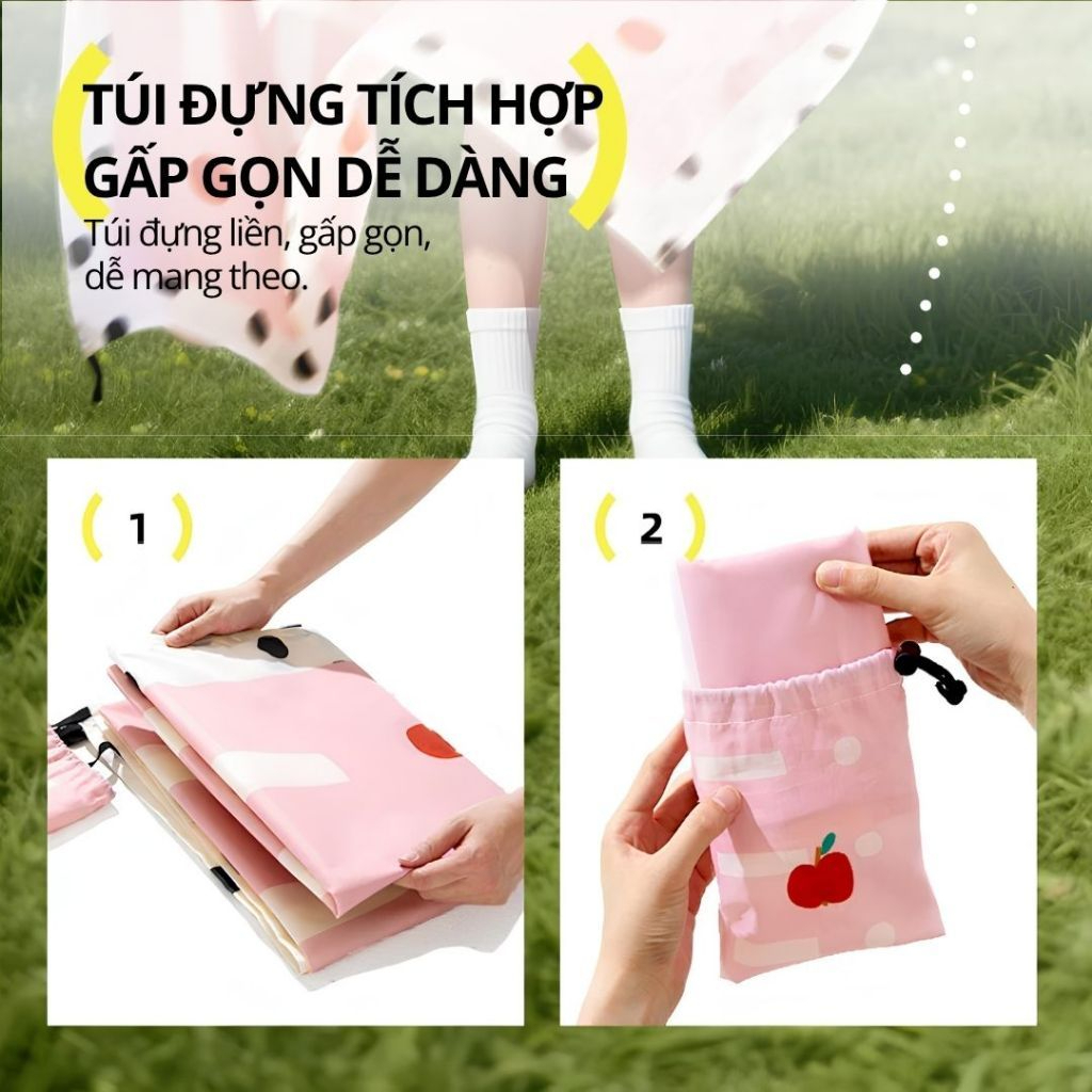 Thảm Dã Ngoại Gấp Gọn Hugz Pocket Picnic Mat- Holiday
