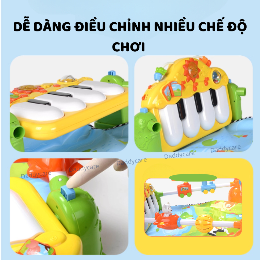 Thảm Piano Nằm Chơi Cho Bé Sơ Sinh Goodway Windmill Piano Gym 3m+