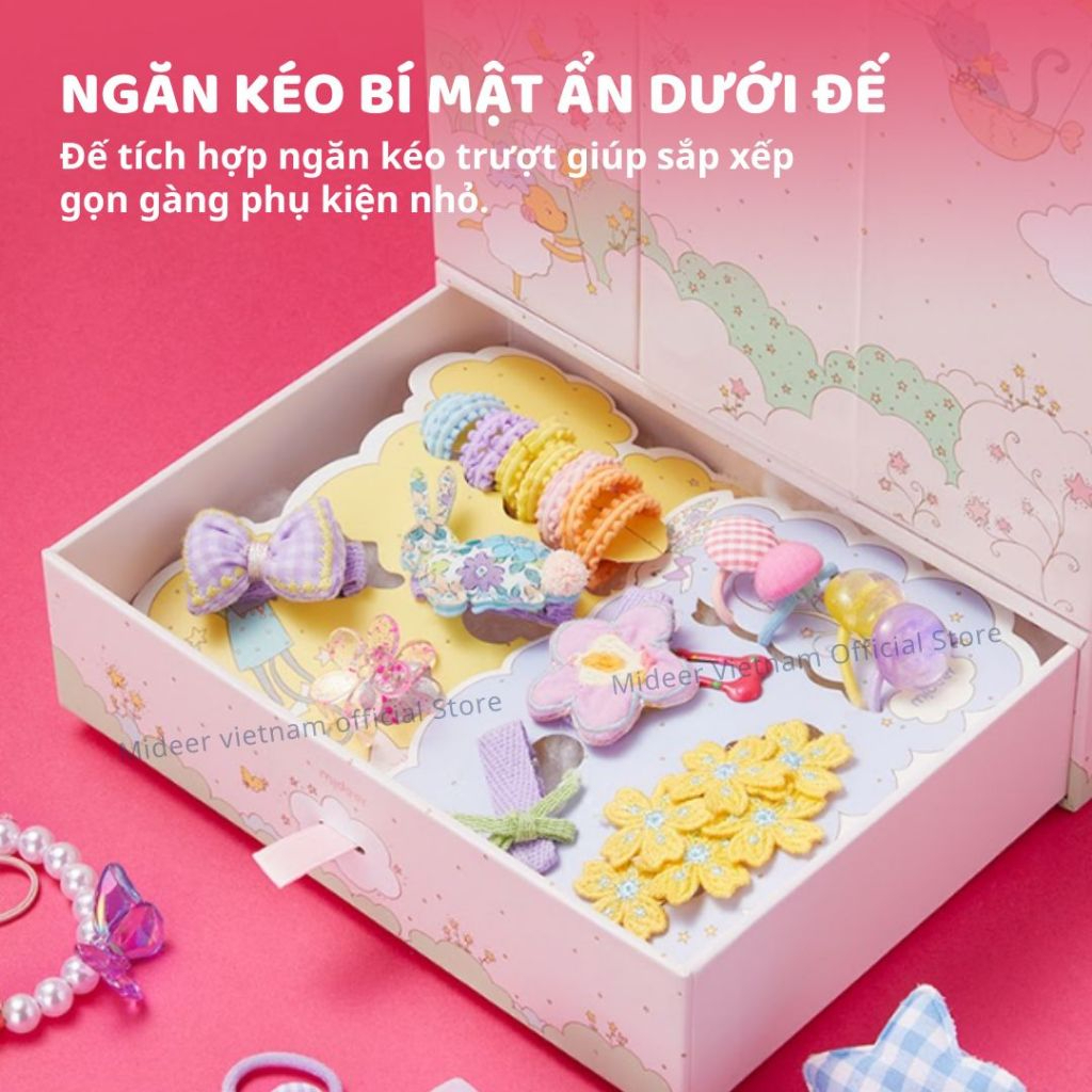 Phụ Kiện Kẹp Tóc Cho Bé Gái Hair Clips Gift Box 3+