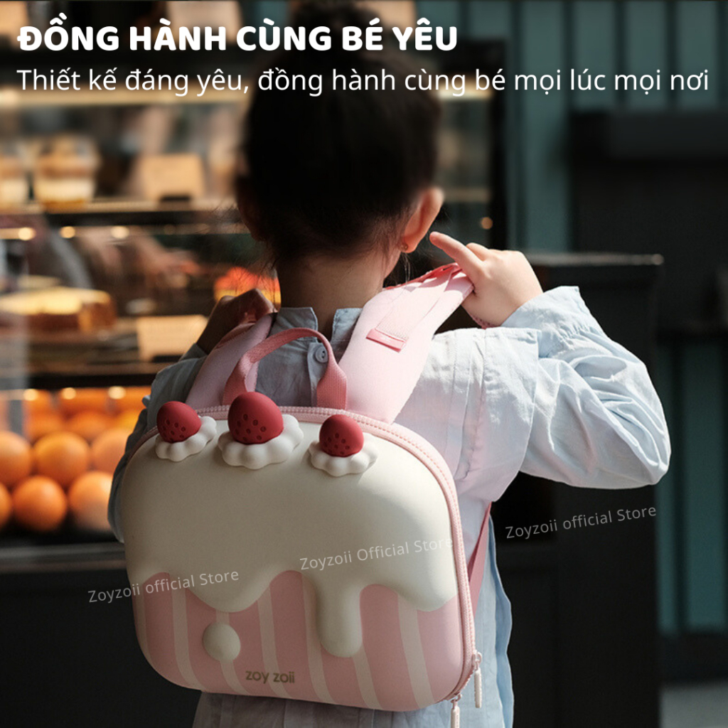 Balo Cho Bé Mầm Non Zoyzoii Animal Series School Bag B18- Thỏ Xám