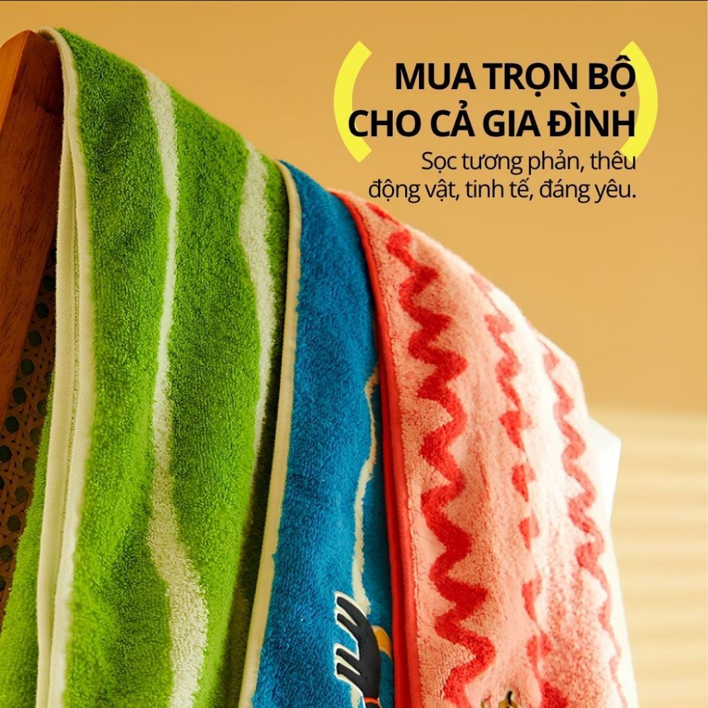 Khăn Tắm Kháng Khuẩn Hugz Bath Towel Unisex 70*140cm