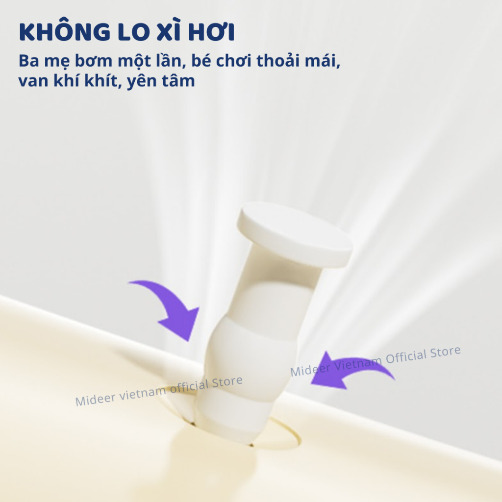 Thú Nhún Bơm Hơi Cho Bé Màu Xanh Mideer Joy Bounce Jumper Pony 18m+