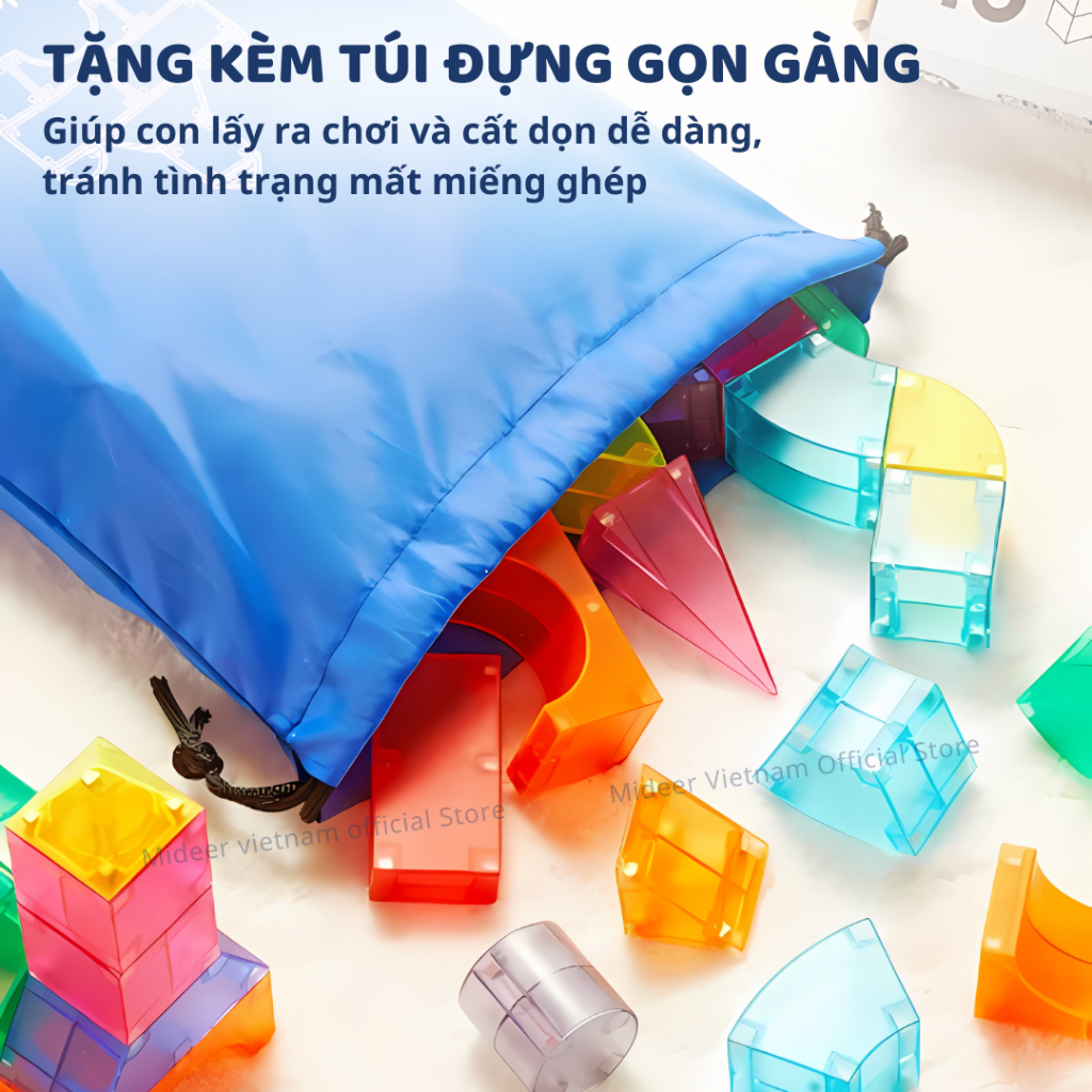 Tangram Xếp Hình Nam Châm Cho Bé Mideer Magnetic Tangram 7 Chi Tiết 3+