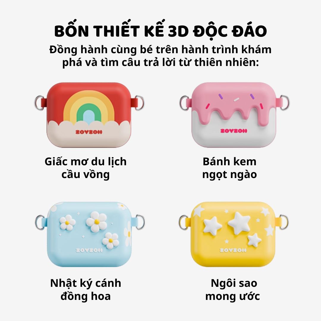 Túi Đeo Chéo Cho Bé Zoyzoii Candy Box Bag B60- Ice Cream