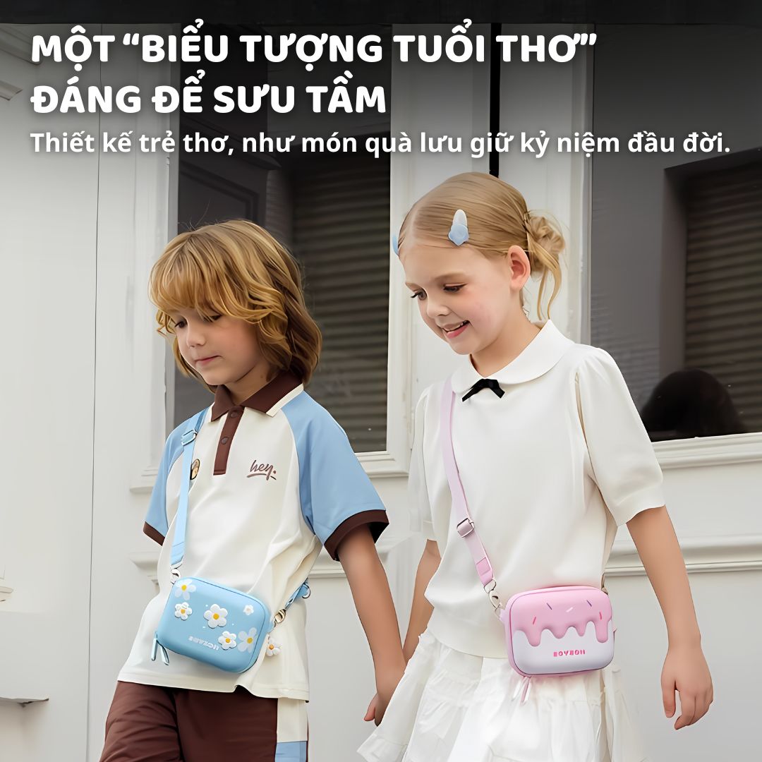 Túi Đeo Chéo Cho Bé Zoyzoii Candy Box Bag B60- Rainbow