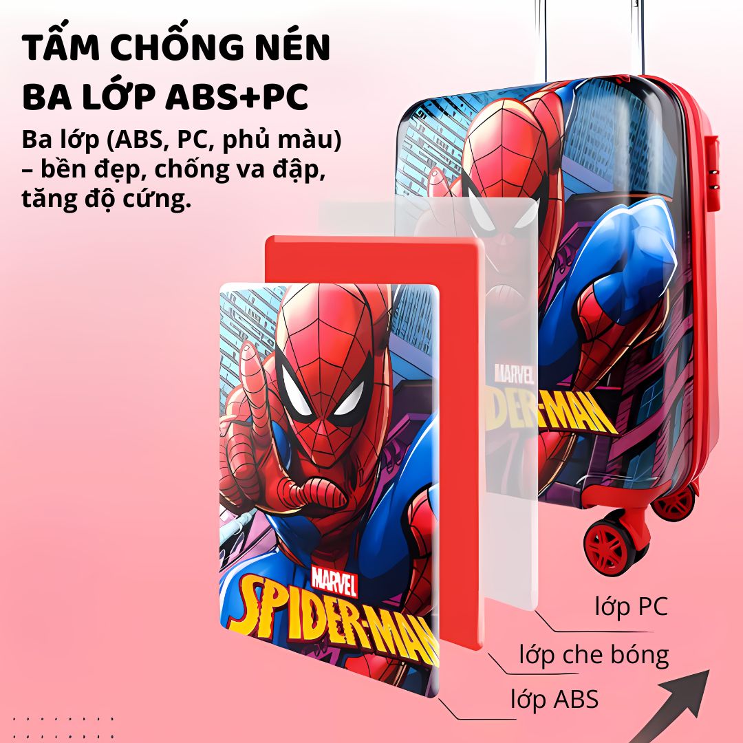 Vali Cho Bé Du Lịch 18 Inches Mesuca Marvel- Spider Man