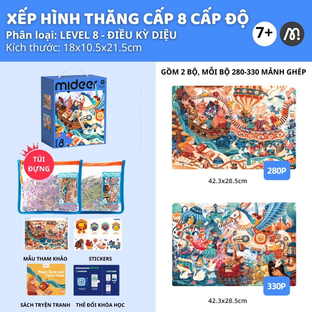 Đồ Chơi Xếp Hình Thăng Cấp Level Up Puzzle- Level 8 Fairy Tale Land 7+