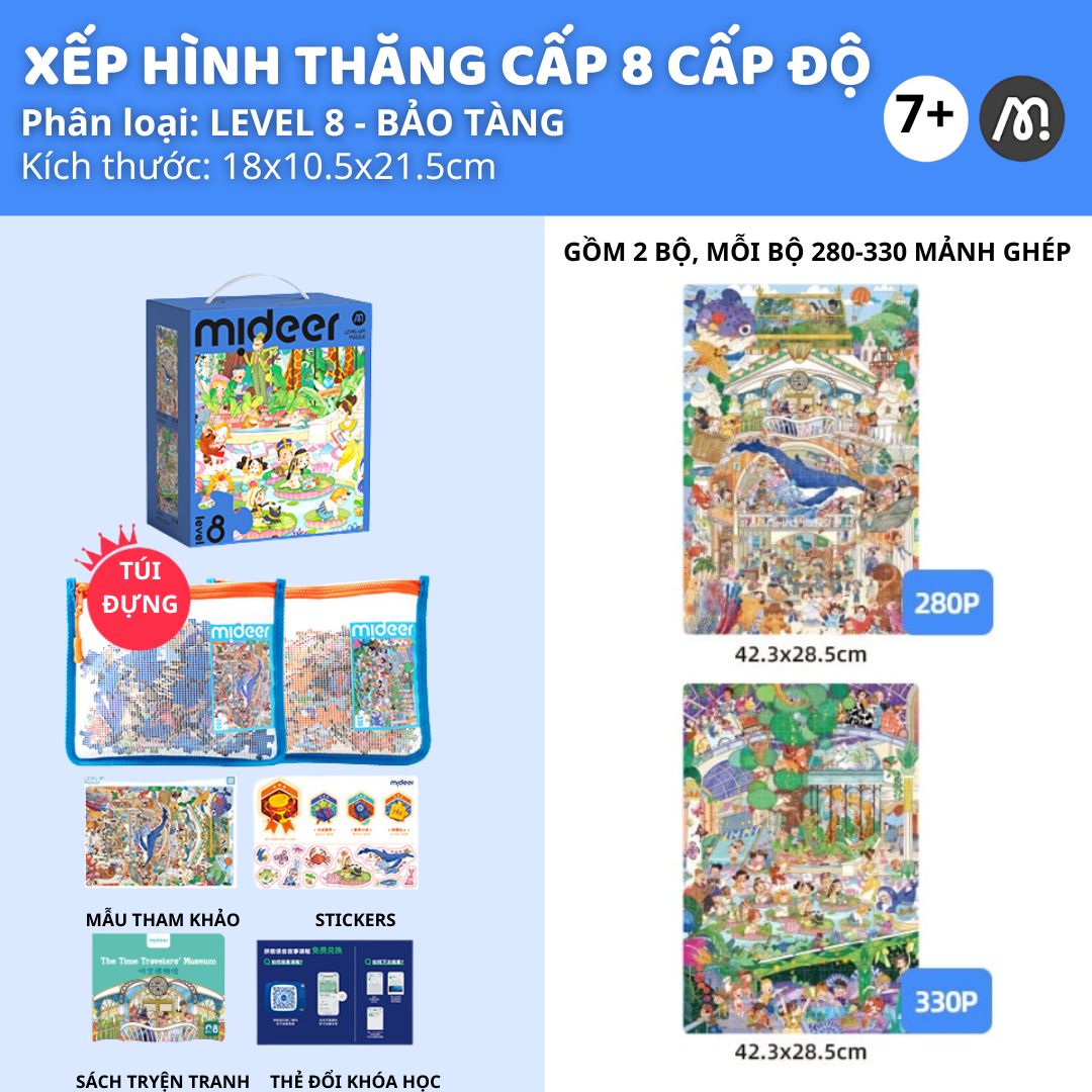 Đồ Chơi Xếp Hình Thăng Cấp Level Up Puzzle- Level 8 Natural History Museum 8+