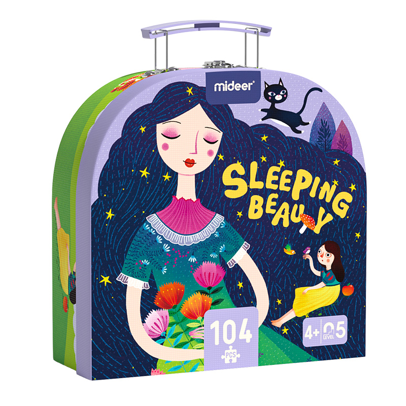 Đồ Chơi Xếp Hình Công Chúa 104 Mảnh Mideer Vali Gift Box Puzzle 4+