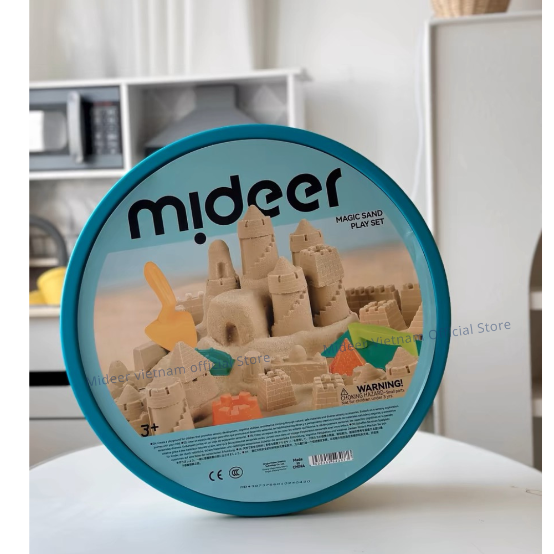 Cát Động Lực Kèm Khuôn Lâu Đài Mideer Magic Sand Play 3+