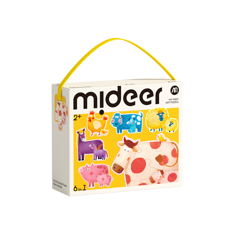 Đồ Chơi Ghép Hình Cho Bé Mideer My First Puzzle- Farm Animals 2+