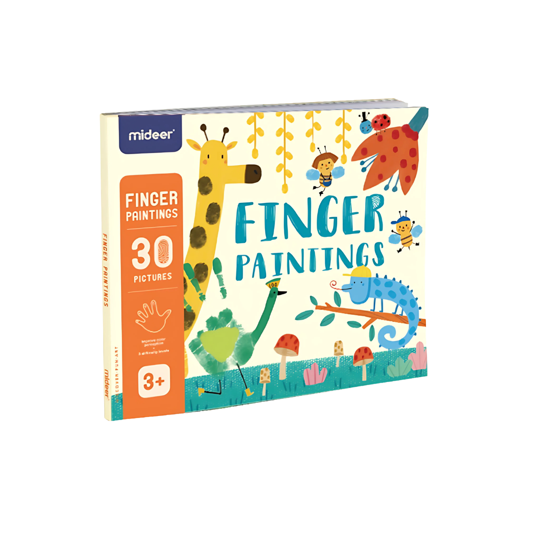 Sách Tô Màu Vẽ Tay Cho Bé Mideer Finger Paint Art Book 3+