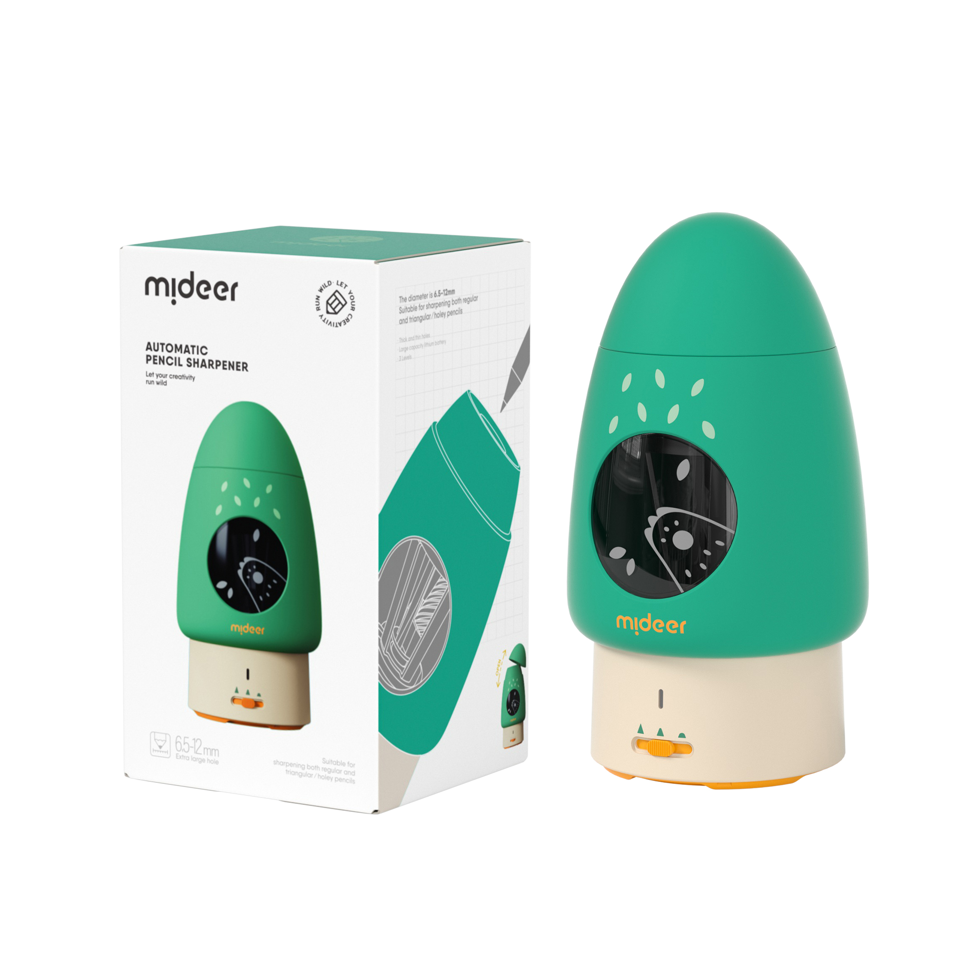 Gọt Bút Chì Điện Tự Động Màu Xanh Mideer Automatic Pencil Sharpener 3+