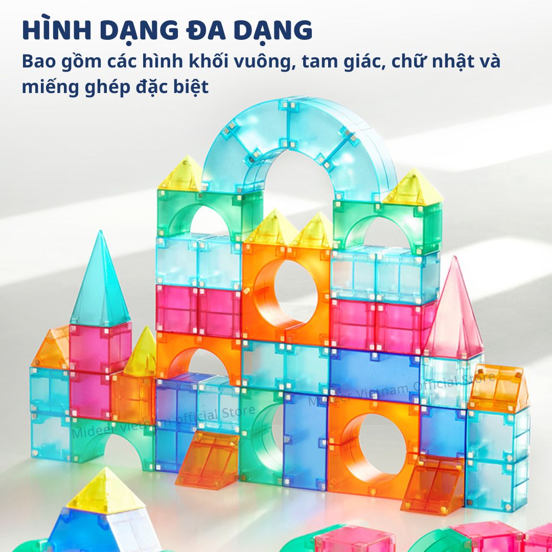Đồ Chơi Nam Châm Hình Khối Cho Bé Mideer Magnetic Cube 30 Chi Tiết 3+