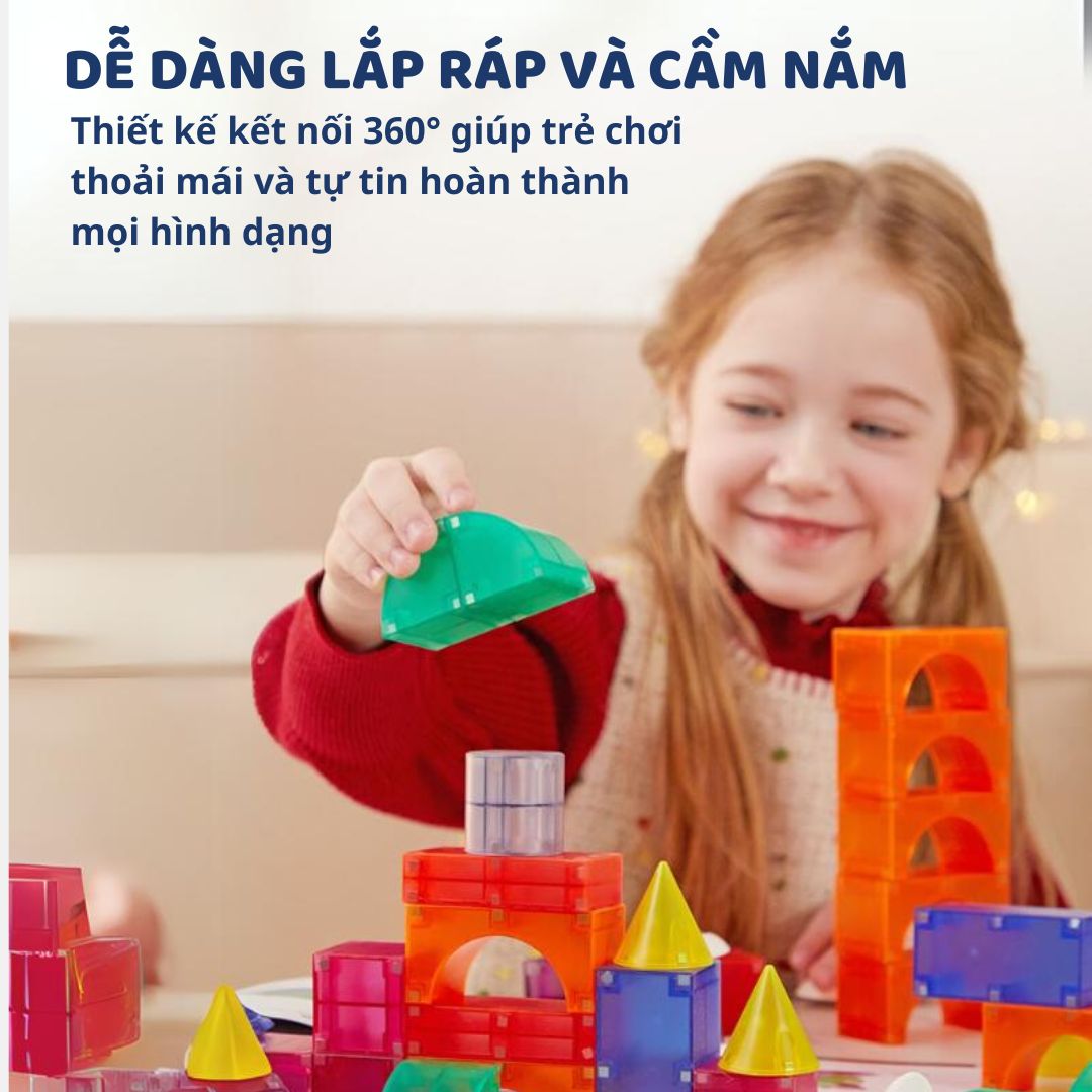 Đồ Chơi Nam Châm Hình Khối Cho Bé Mideer Magnetic Cube 30 Chi Tiết 3+