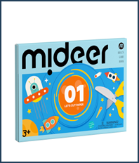 Đồ Chơi Cắt Dán Giấy Thủ Công Mideer Let’s Cut Paper- Level 1