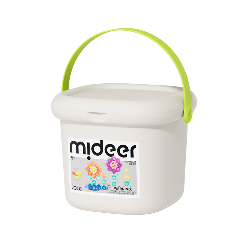 Đồ Chơi Lắp Ráp Hình Bông Tuyết 200 Mảnh Mideer Snowflake Blocks 3+