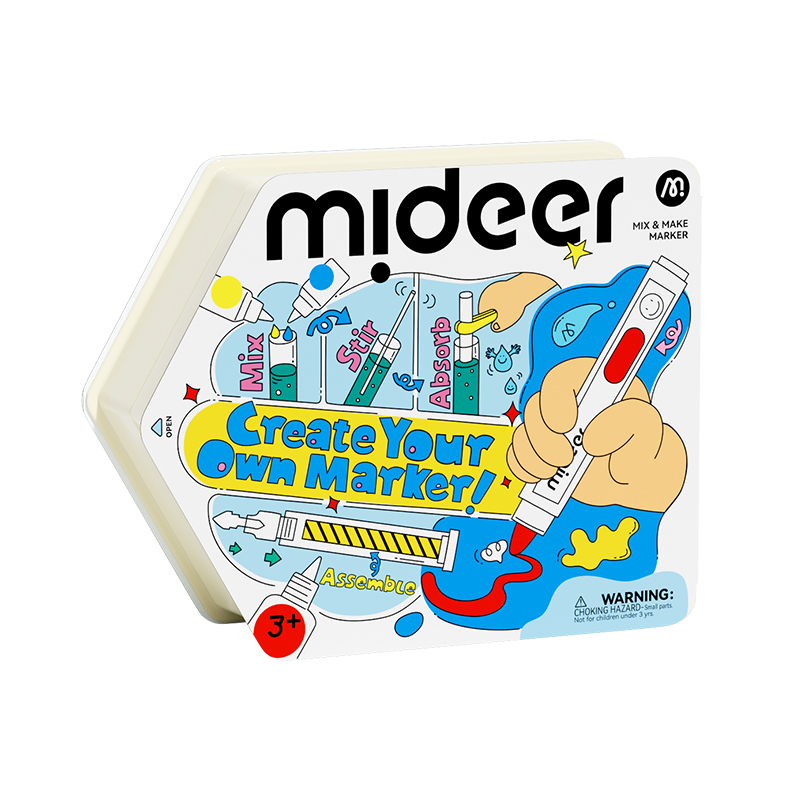 Bộ Tự Làm Bút Màu DIY Cho Bé Mideer Mix & Make Marker 3+