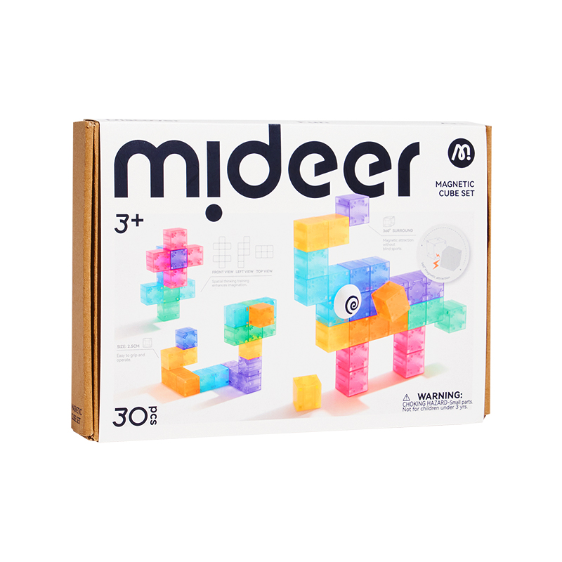 Đồ Chơi Nam Châm Hình Khối Cho Bé Mideer Magnetic Cube 30 Chi Tiết 3+
