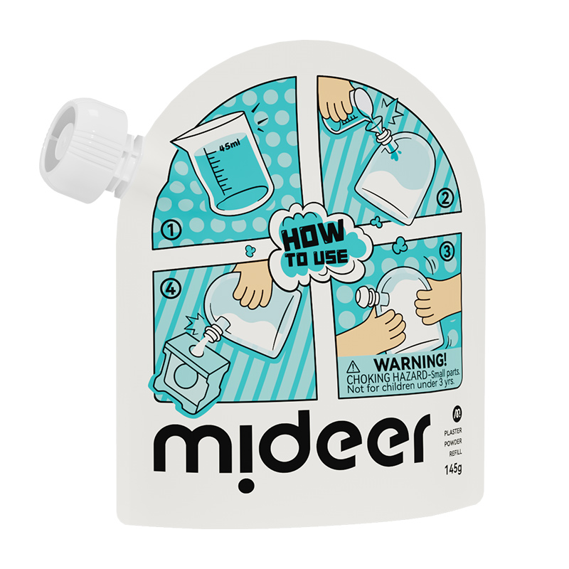 Đồ Chơi Tô Tượng Thạch Cao Thủ Công Mideer Plaster Powder Refill- Túi Thạch Cao 3+