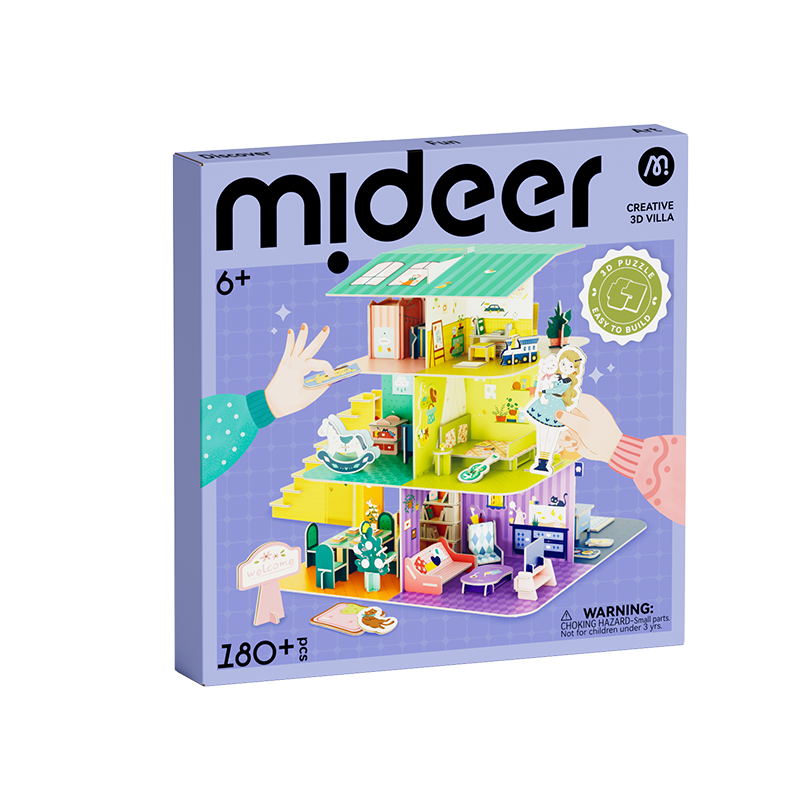 Đồ Chơi Lắp Ráp Mô Hình Nhà Búp Bê Mideer Creative Villa 6+