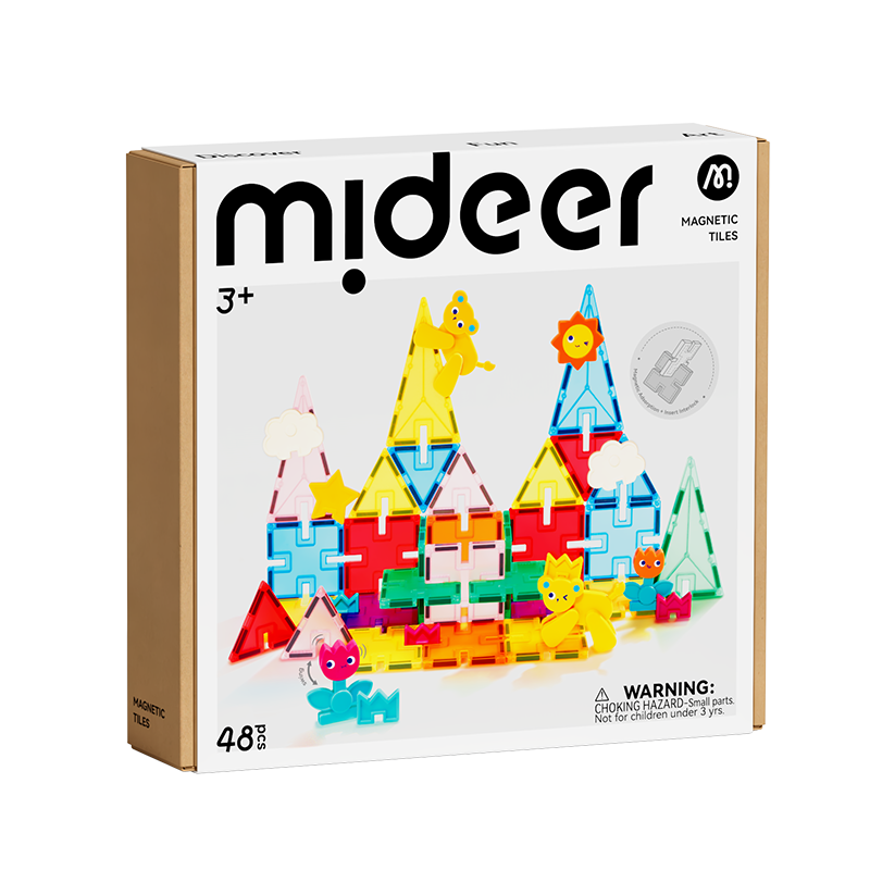 Đồ Chơi Gạch Xếp Hình Nam Châm Cho Bé Mideer Wonder Kingdom Magnetic Tiles 3+