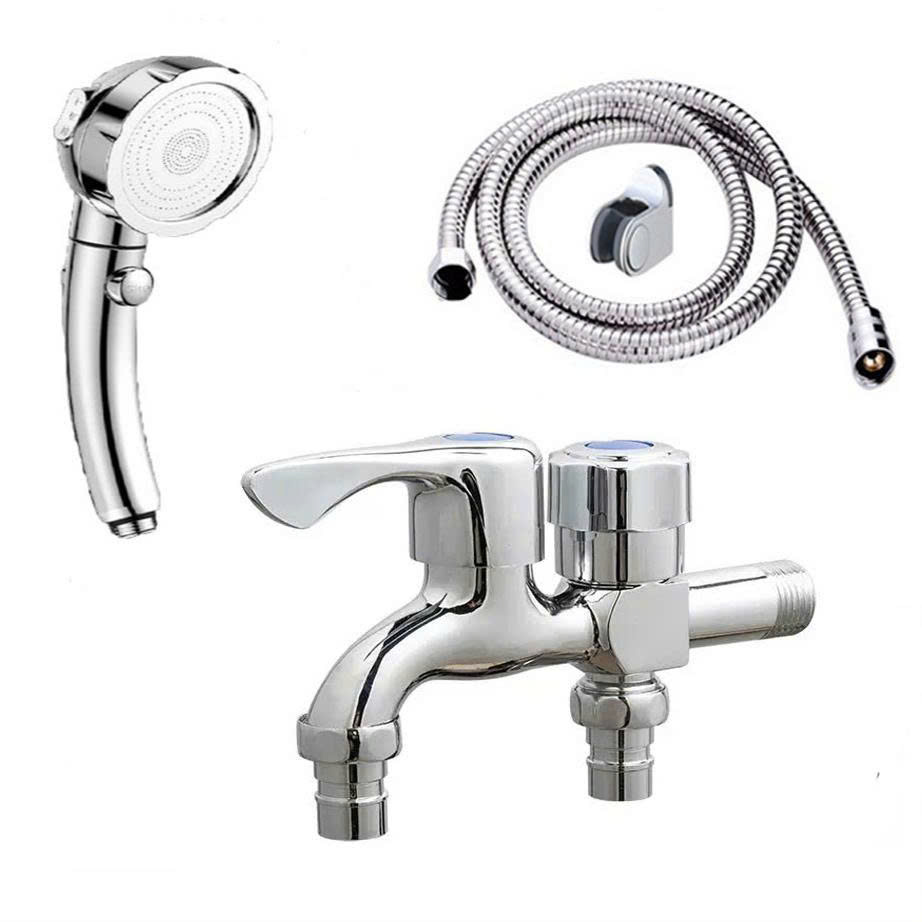 Bộ củ sen tắm lạnh GIORMANI kết hợp bát sen tăng áp có nút tắt mở tiện dụng SL01-VHS16 kèm dây và đế cài
