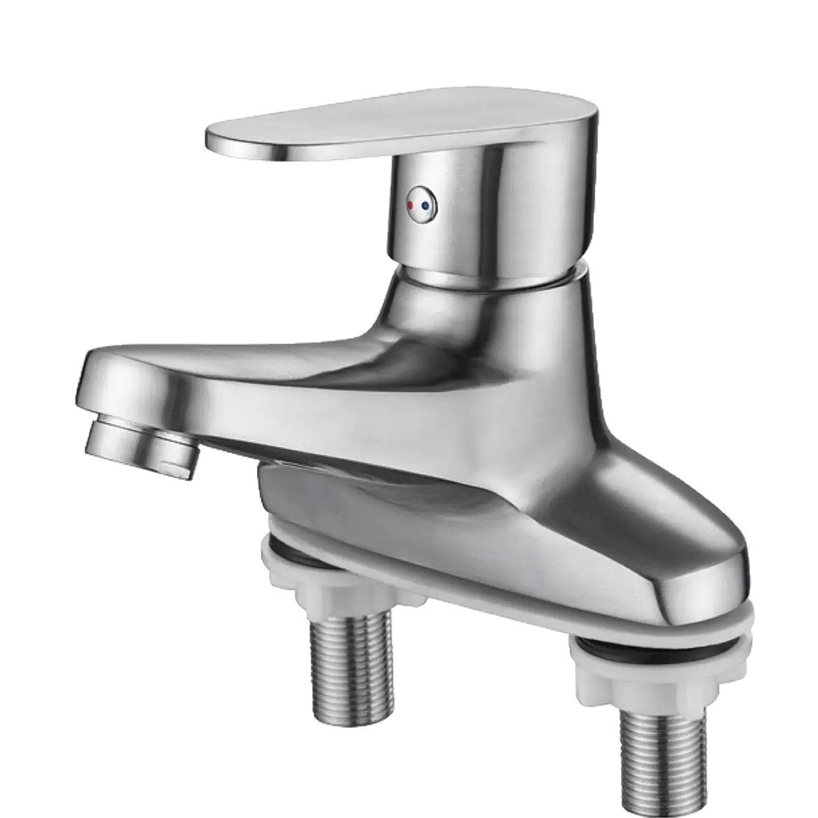 Vòi rửa mặt, vòi lavabo nóng lạnh inox 304 cao cấp GIORMANI SNL58 kèm đôi dây cấp nước inox