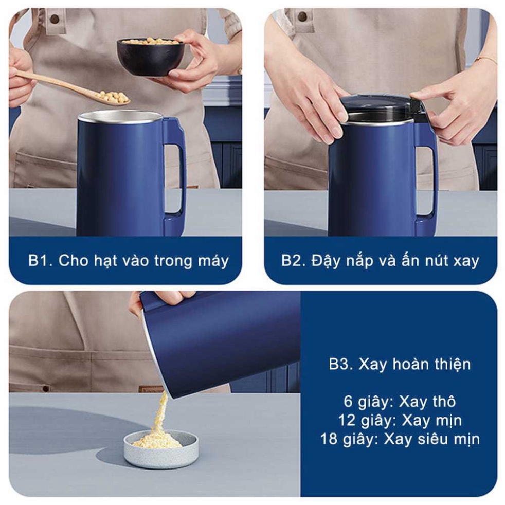 Máy xay hạt khô đa năng cao cấp động cơ mạnh mẽ GIORMANI MX06