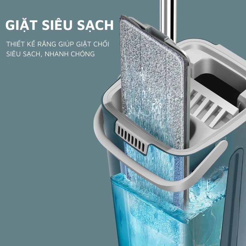 Cây lau nhà tự vắt thông minh kèm 2 miếng bông lau GIORMANI CL01