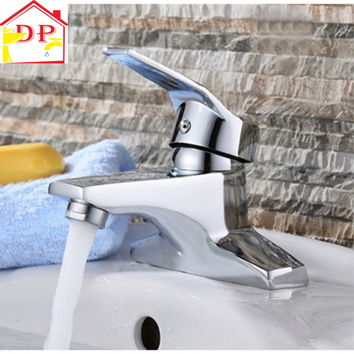 Vòi lavabo, vòi rửa mặt GIORMANI nóng lạnh cao cấp SNL27 kèm đôi dây cấp inox