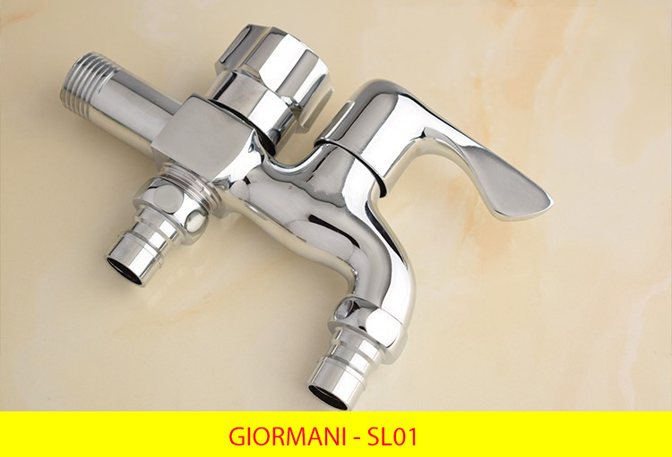 Vòi nước đôi, Củ sen tắm lạnh hợp kim đồng cao cấp GIORMANI SL01