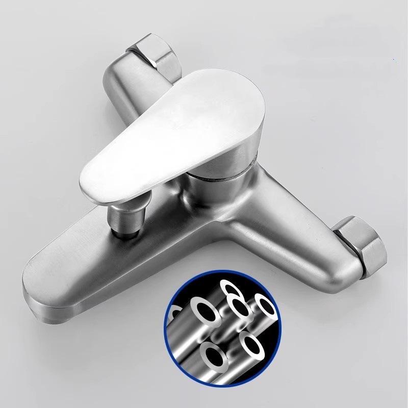 Củ sen tắm GIORMANI nóng lạnh inox 304 đúc nguyên khối cao cấp kết hợp bát sen tăng áp inox SNL910-VHS06