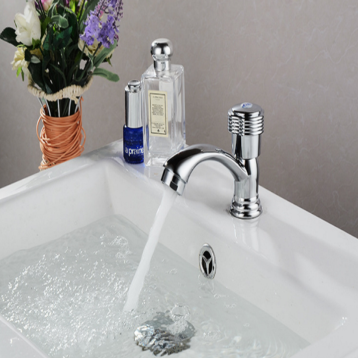 Vòi lạnh chậu rửa mặt lavabo nhựa ABS kết hợp chân hợp kim đồng cao cấp VL01 tặng dây cấp inox - hàng GIORMANI bảo hành 12 tháng