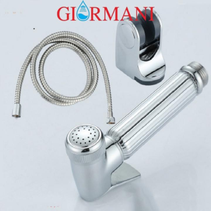 Bộ vòi vòi sịt vệ sinh inox mạ crom bóng cao cấp GIORMANI VS04