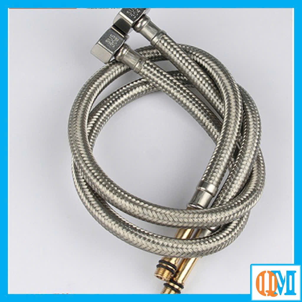 Đôi dây cấp nước chân kim inox vòi chậu nóng lạnh GIORMANI OB04