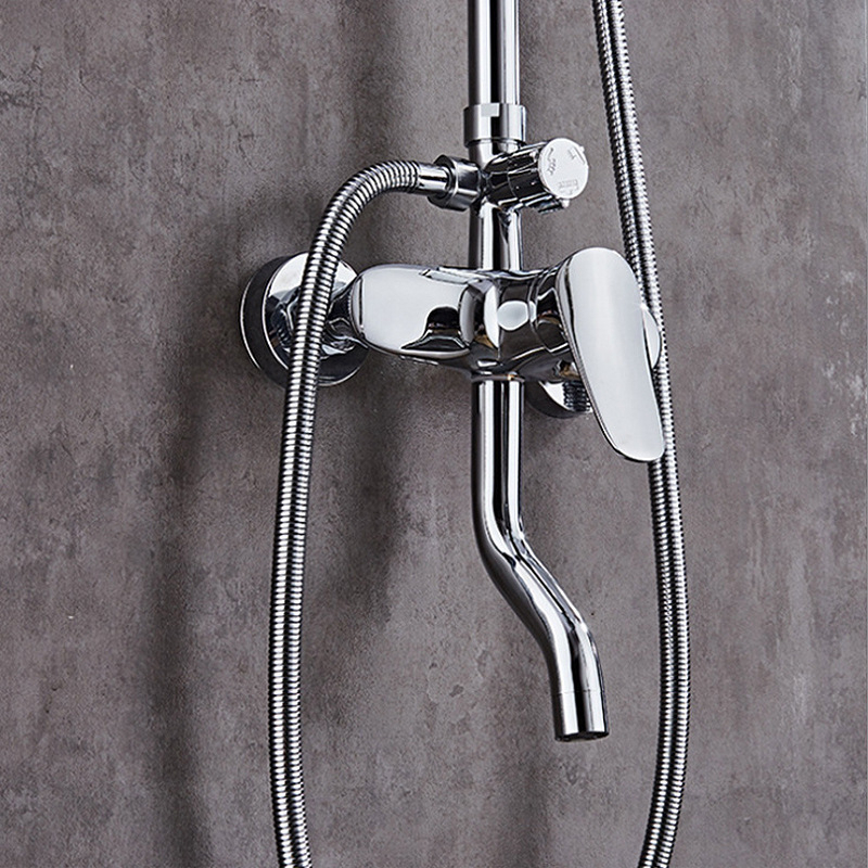 Bộ sen cây tắm nóng hợp kim đồng mạ crom bóng cao cấp GIORMANI SC33