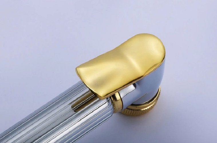 Bộ vòi vòi sịt vệ sinh inox mạ crom vàng trắng cao cấp GIORMANI VS03