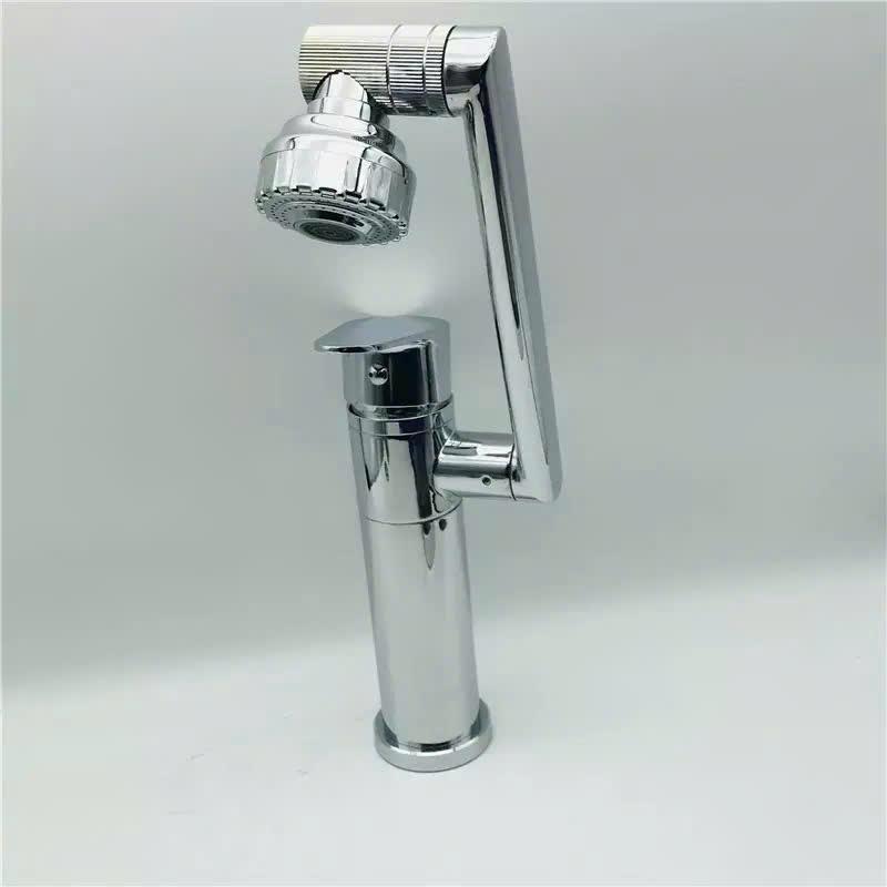 Vòi rửa mặt, vòi lavabo nóng lạnh cần xoay 360 2 chế độ nước GIORMANI SNL65 kèm đôi dây cấp nước inox