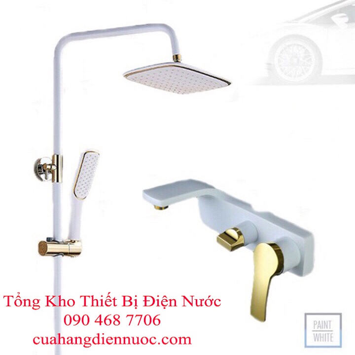 Bộ sen cây tắm nóng lạnh vàng trắng cao cấp GIORMANI SC15