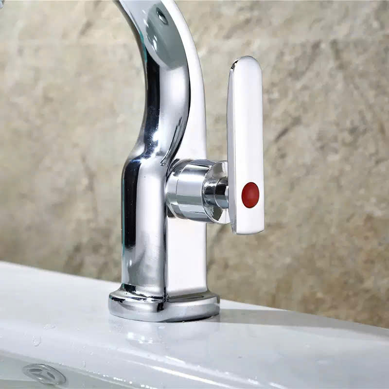 Vòi lavabo, vòi rửa mặt rửa tay lạnh hợp kim đồng cao cấp kèm dây cấp nước inox VL04 - hàng GIORMANI bảo hành 24 tháng