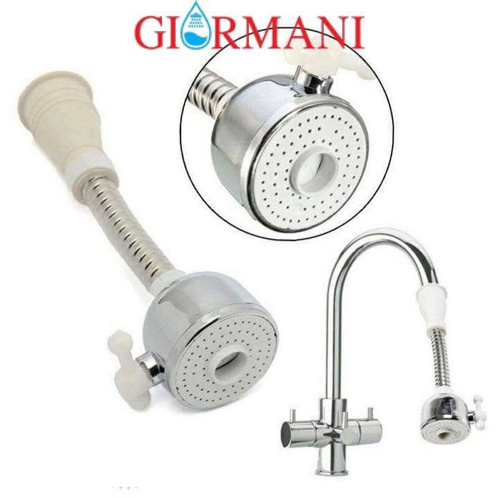 Đầu vòi rửa bát , rửa chén cần mềm 2 chế độ nước GIORMANI DV03