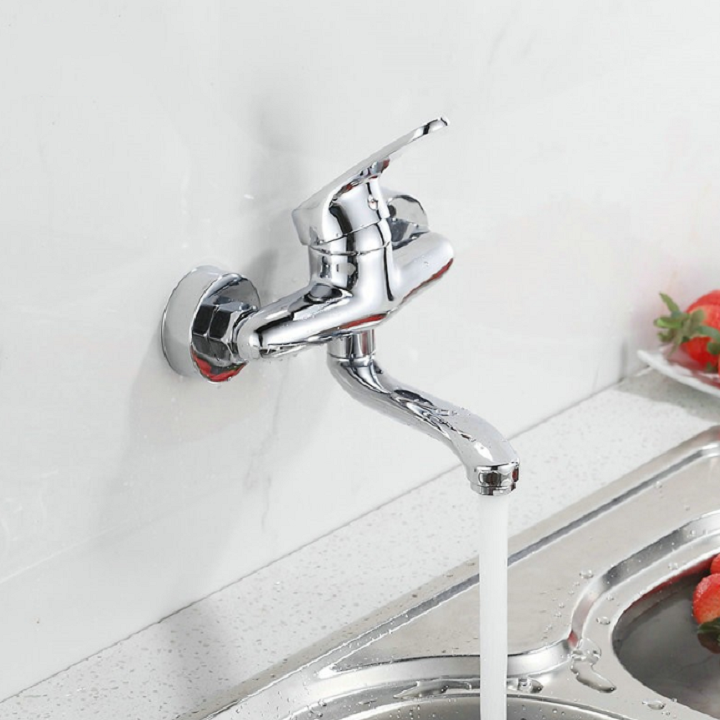 Vòi rửa bát, rửa chén nóng lạnh cắm tường GIORMANI VRB09