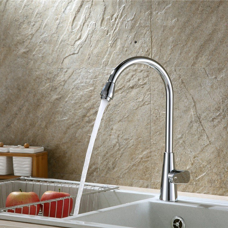 Vòi rửa bát, rửa chén lạnh hợp kim đồng cao cấp VRB910 kèm dây cấp nước inox