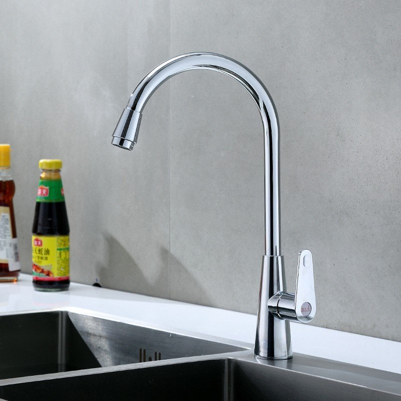 Vòi rửa bát, rửa chén lạnh hợp kim đồng cao cấp VRB910 kèm dây cấp nước inox